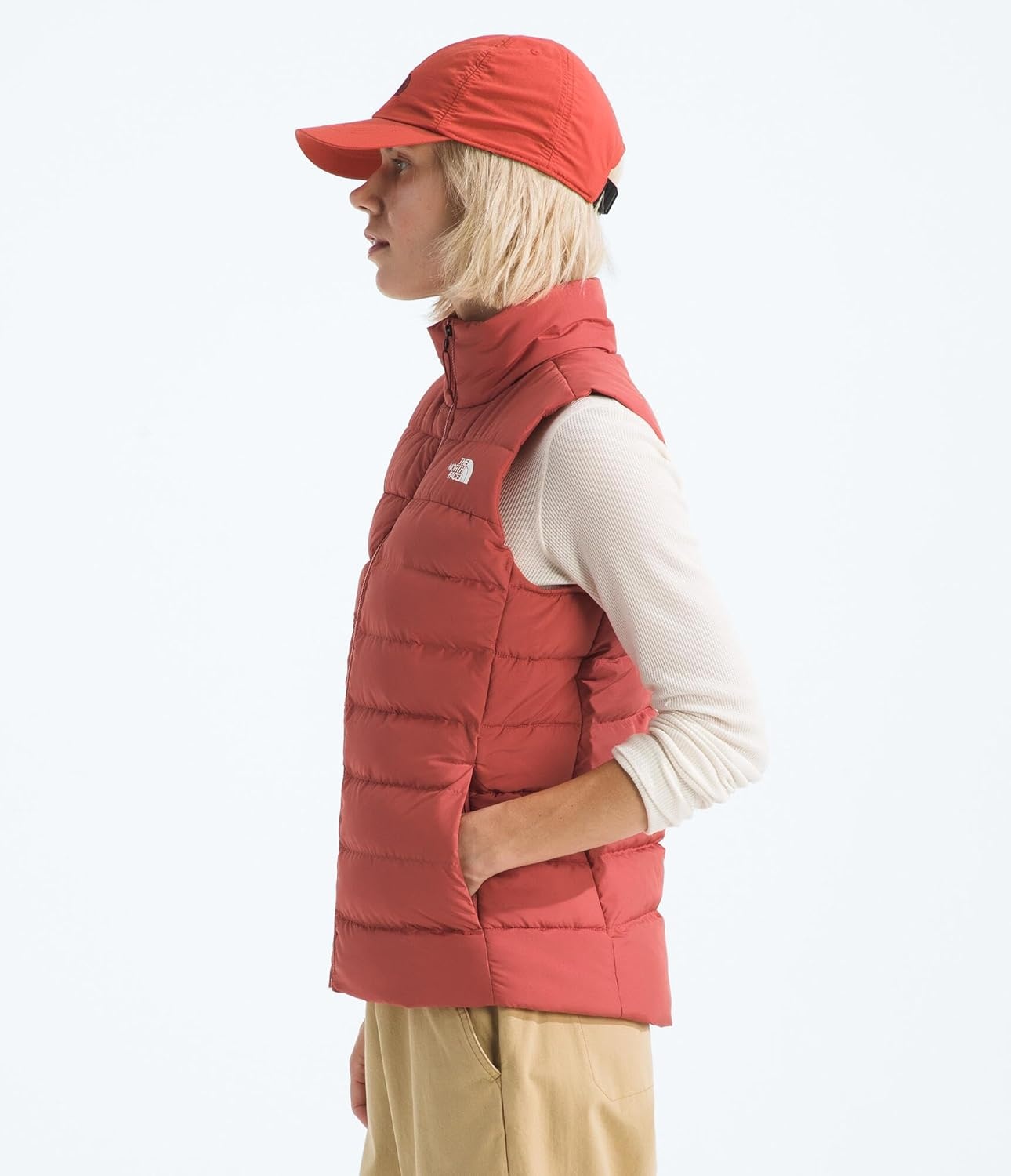 image:imageTHE NORTH FACE Womens Aconcagua 3 Insulated Vest Wind Resistant Water Repellent 600 Fill Waterfowl Down InsulationMars Dust
