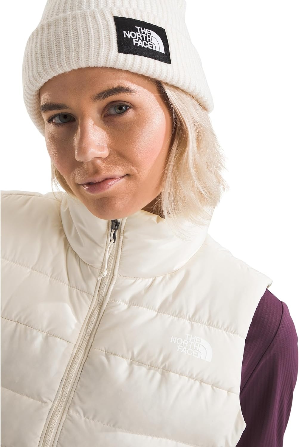 image:imageTHE NORTH FACE Womens Aconcagua 3 Insulated Vest Wind Resistant Water Repellent 600 Fill Waterfowl Down InsulationWhite Dune