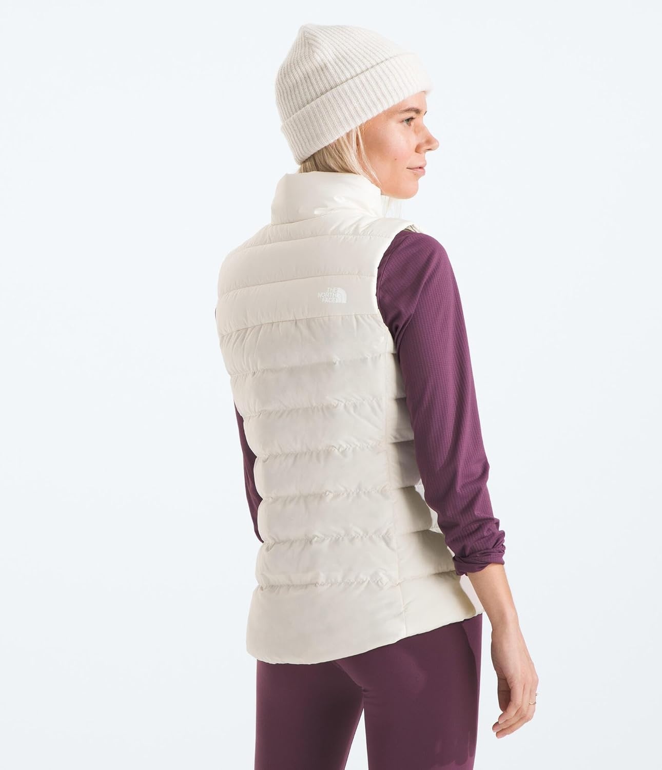 image:imageTHE NORTH FACE Womens Aconcagua 3 Insulated Vest Wind Resistant Water Repellent 600 Fill Waterfowl Down InsulationWhite Dune