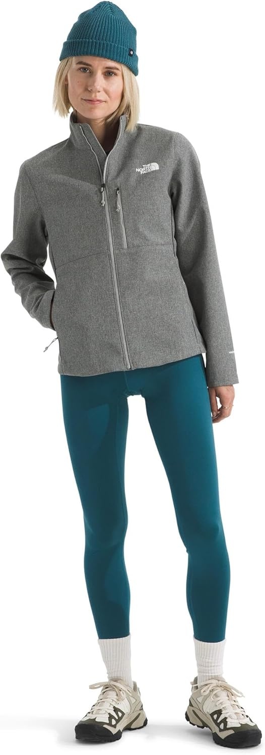 image:imageTHE NORTH FACE Womens Apex Bionic 3 Jacket Water amp Wind Resistant Softshell with Zip Chest amp Hand Pockets Adjustable HemTnf Medium Grey Heather