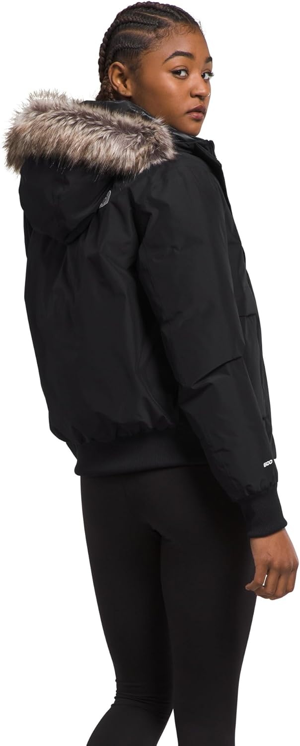 image:imageTHE NORTH FACE Womens Arctic Bomber Down Insulated Waterproof Shell Adjustable Hood With Fauxfur Dualentry PocketsTnf Blacknpf