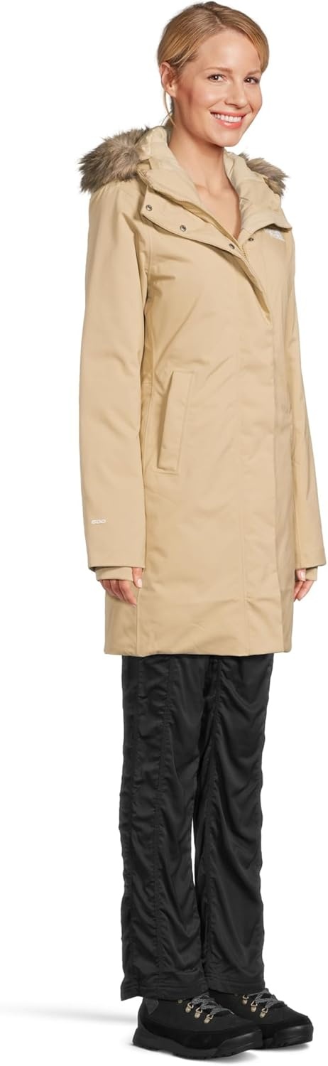 image:imageTHE NORTH FACE Womens Arctic Parka Standard amp Plus Size Waterproof Shell Recycled Down Insulation Adjustable HoodKhaki Stone