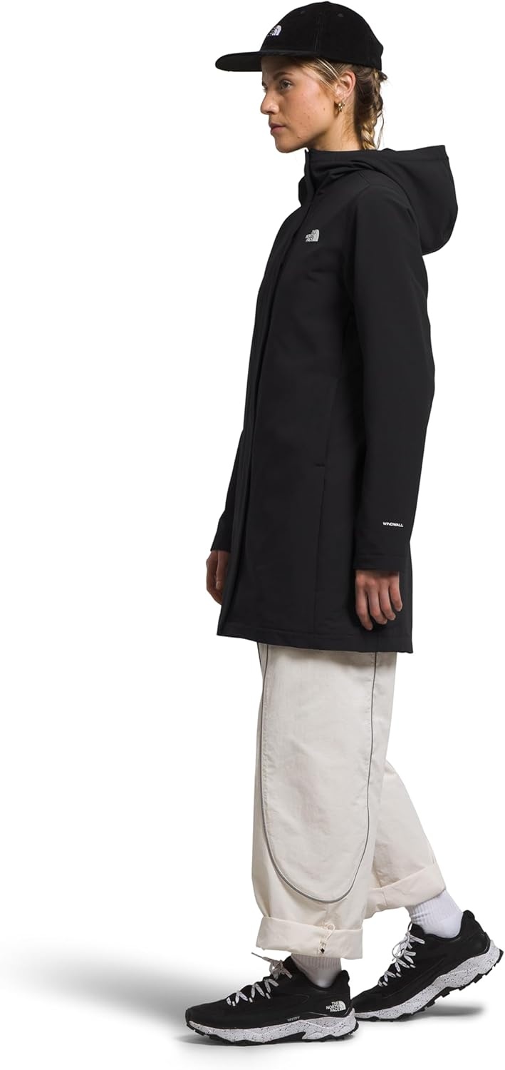 image:imageTHE NORTH FACE Womens Shelbe Raschel Hooded Parka Fleece Lining Attached Hood Zip Pockets Wind amp Water ResistantTnf Blacknpf