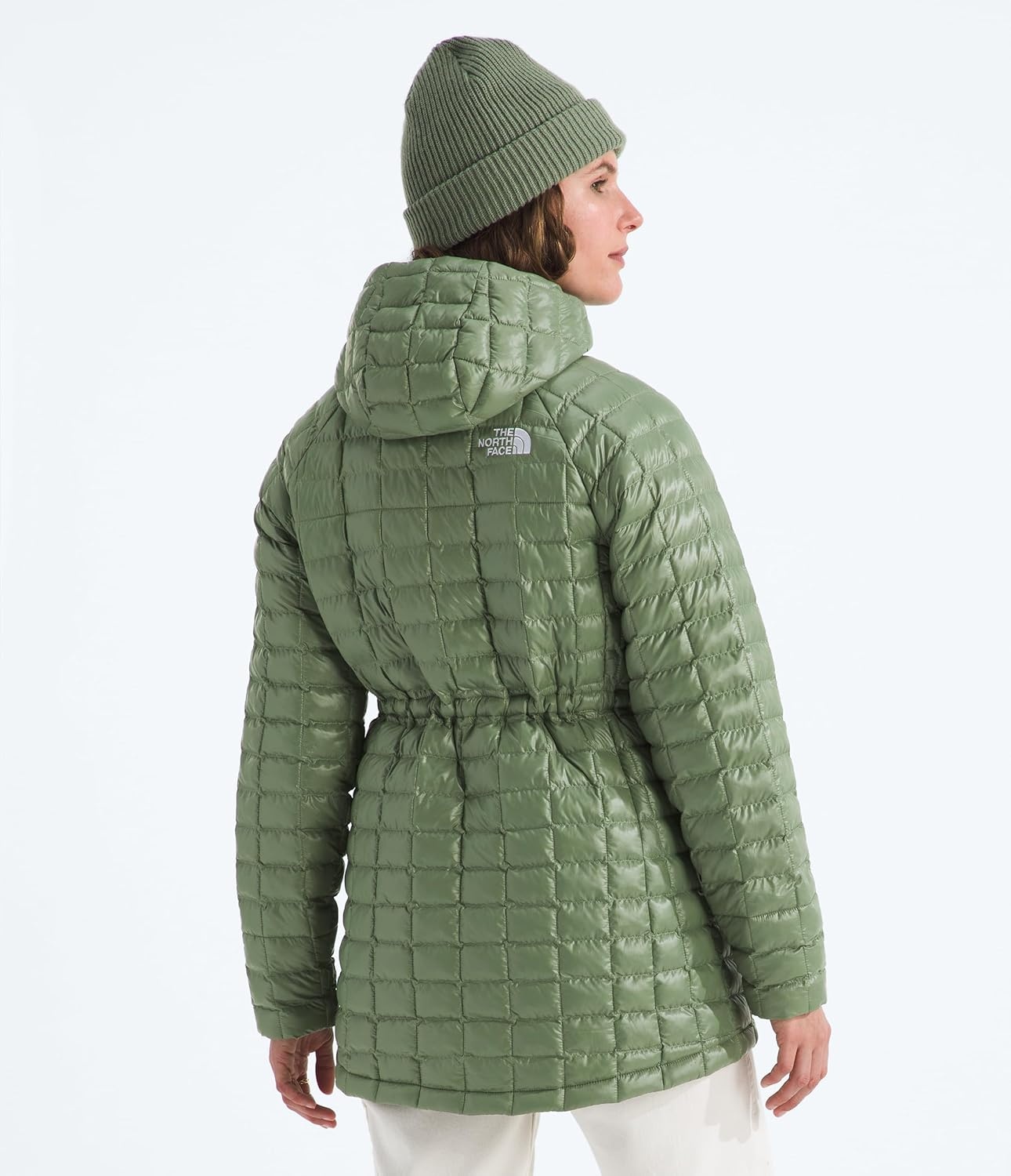image:imageTHE NORTH FACE Womens Thermoball Hooded Parka Standard amp Plus Size High Loft Insulation Wind amp Water ResistantBark Mist