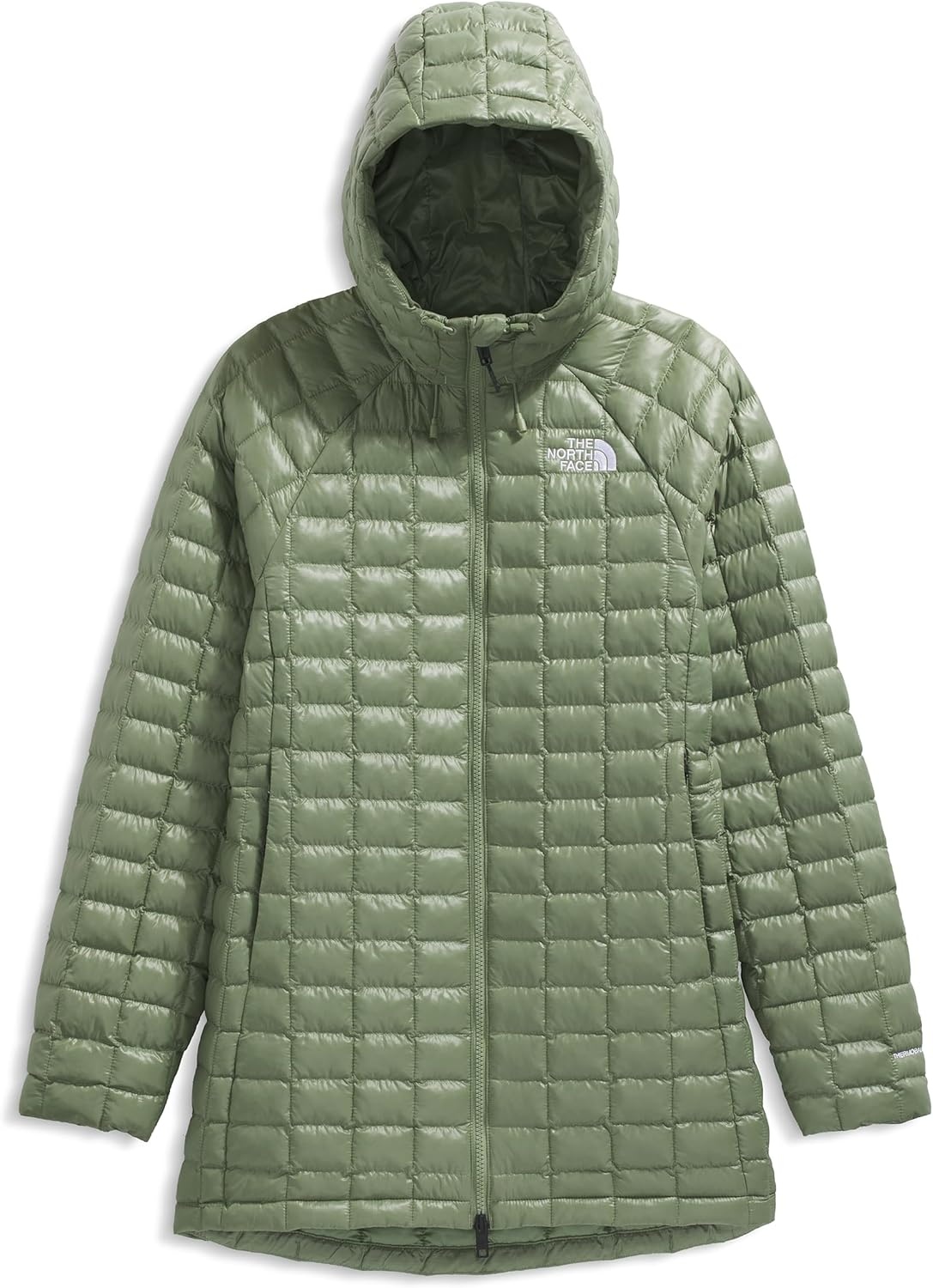 image:imageTHE NORTH FACE Womens Thermoball Hooded Parka Standard amp Plus Size High Loft Insulation Wind amp Water ResistantBark Mist