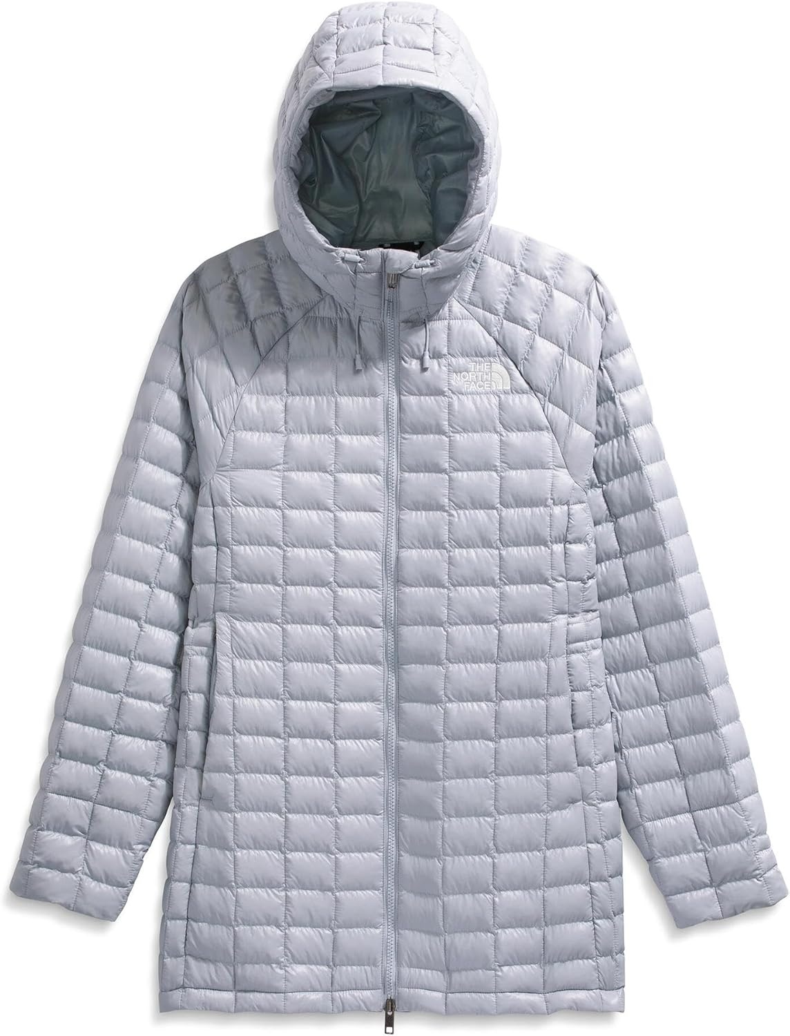 image:imageTHE NORTH FACE Womens Thermoball Hooded Parka Standard amp Plus Size High Loft Insulation Wind amp Water ResistantBlue Flax
