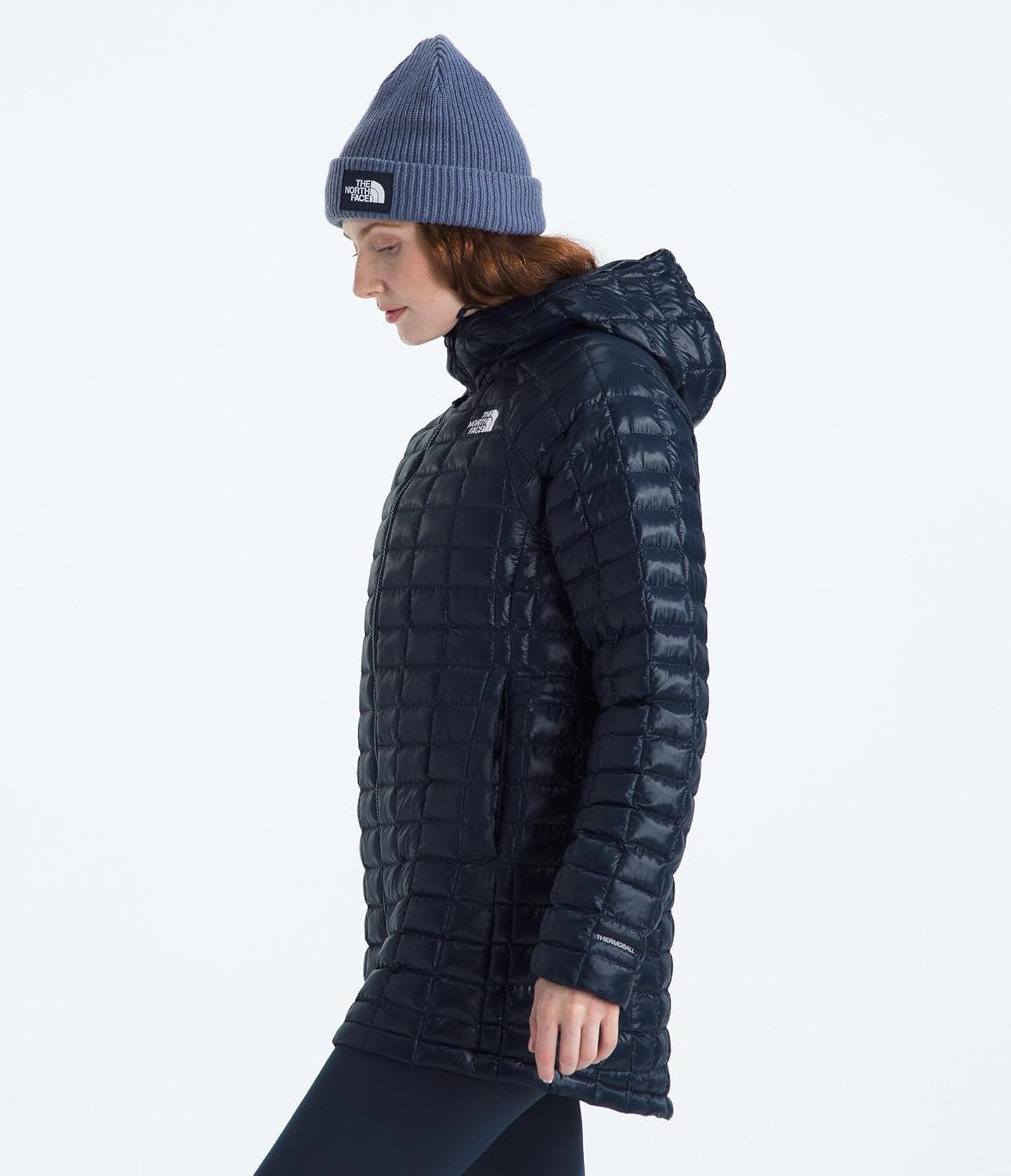 image:imageTHE NORTH FACE Womens Thermoball Hooded Parka Standard amp Plus Size High Loft Insulation Wind amp Water ResistantSummit Navy