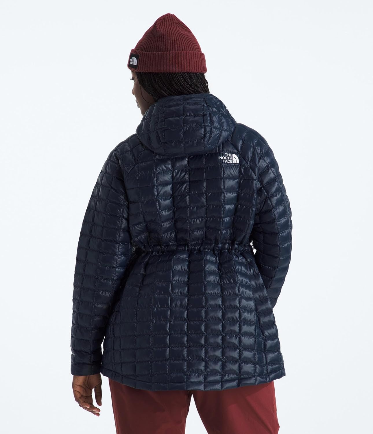 image:imageTHE NORTH FACE Womens Thermoball Hooded Parka Standard amp Plus Size High Loft Insulation Wind amp Water ResistantSummit Navy
