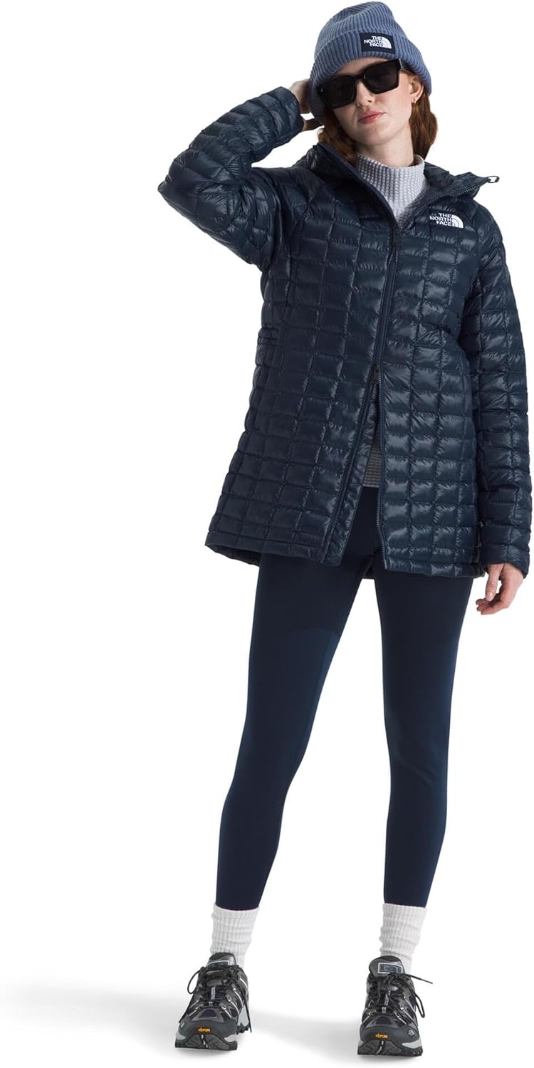 image:imageTHE NORTH FACE Womens Thermoball Hooded Parka Standard amp Plus Size High Loft Insulation Wind amp Water ResistantSummit Navy