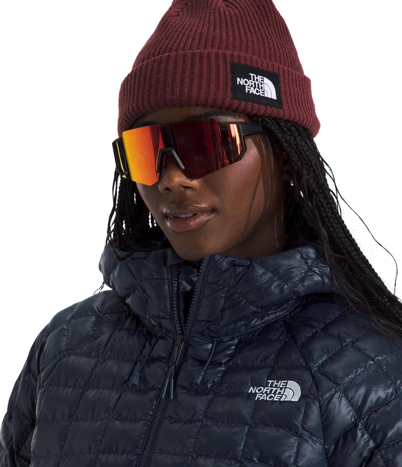 image:imageTHE NORTH FACE Womens Thermoball Hooded Parka Standard amp Plus Size High Loft Insulation Wind amp Water ResistantSummit Navy