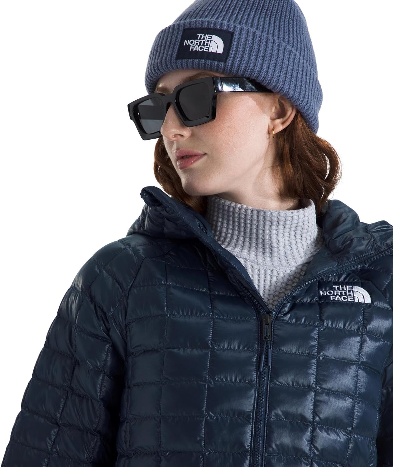 image:imageTHE NORTH FACE Womens Thermoball Hooded Parka Standard amp Plus Size High Loft Insulation Wind amp Water ResistantSummit Navy