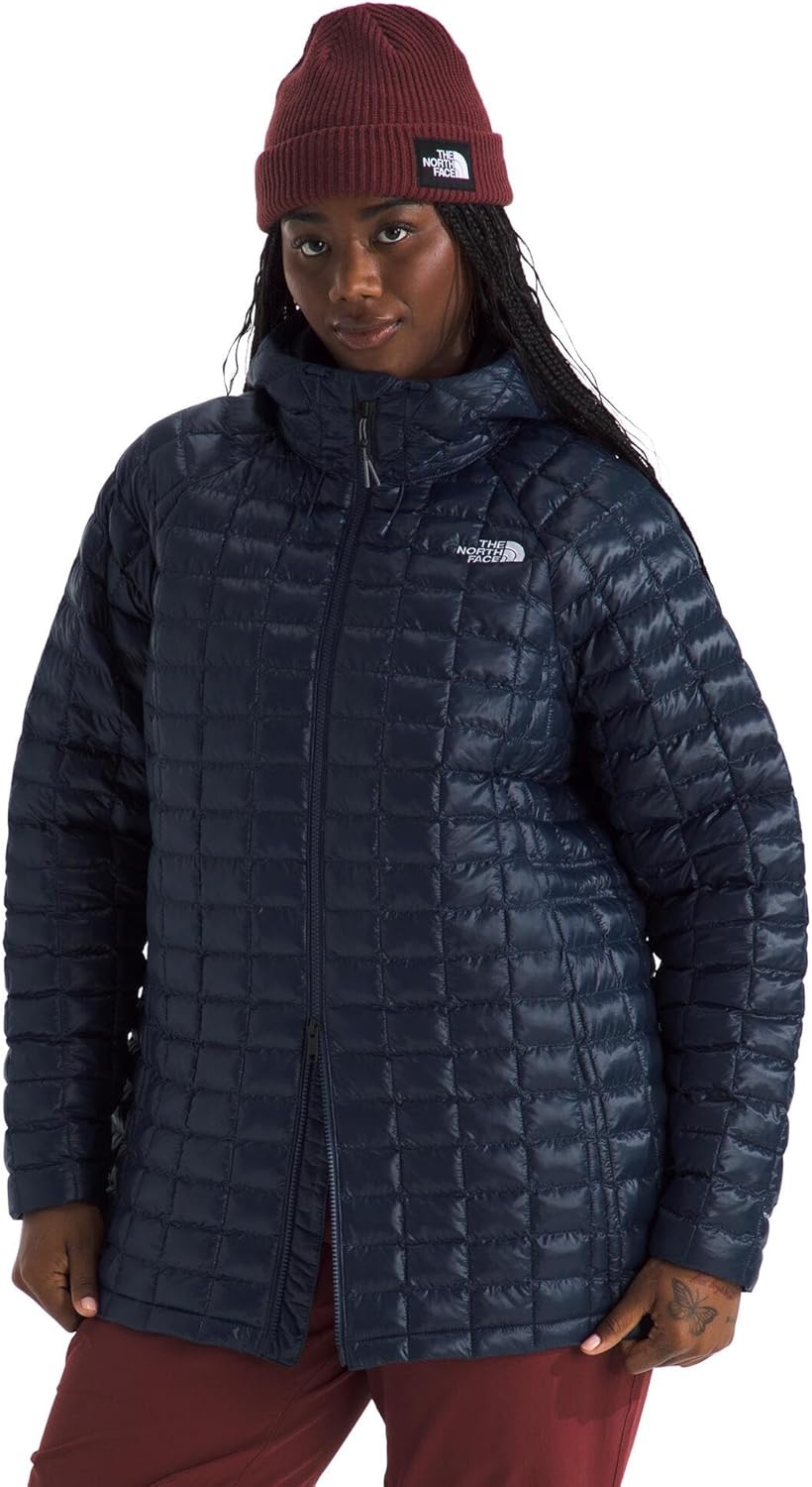 image:imageTHE NORTH FACE Womens Thermoball Hooded Parka Standard amp Plus Size High Loft Insulation Wind amp Water ResistantSummit Navy