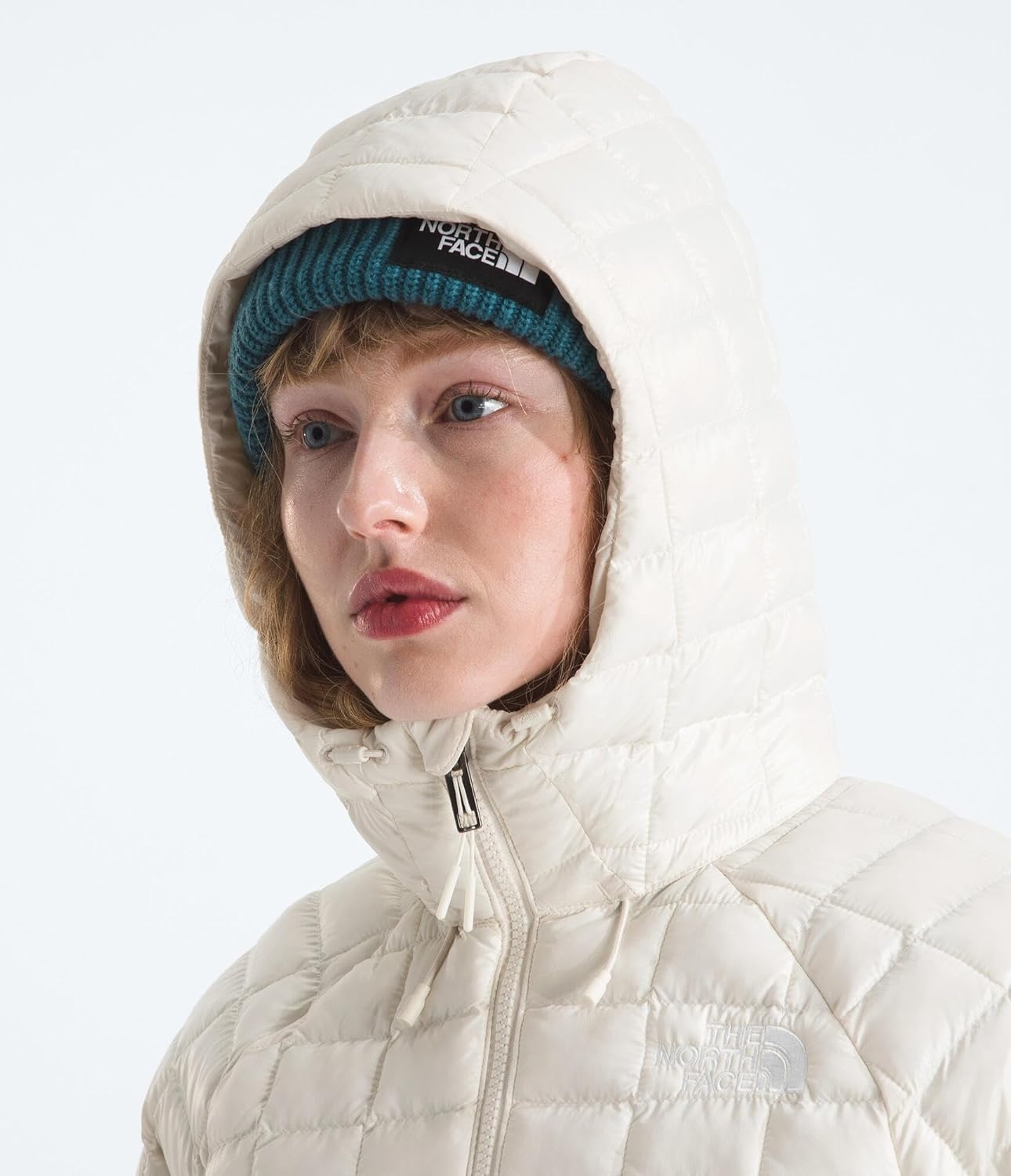 image:imageTHE NORTH FACE Womens Thermoball Hooded Parka Standard amp Plus Size High Loft Insulation Wind amp Water ResistantWhite Dune