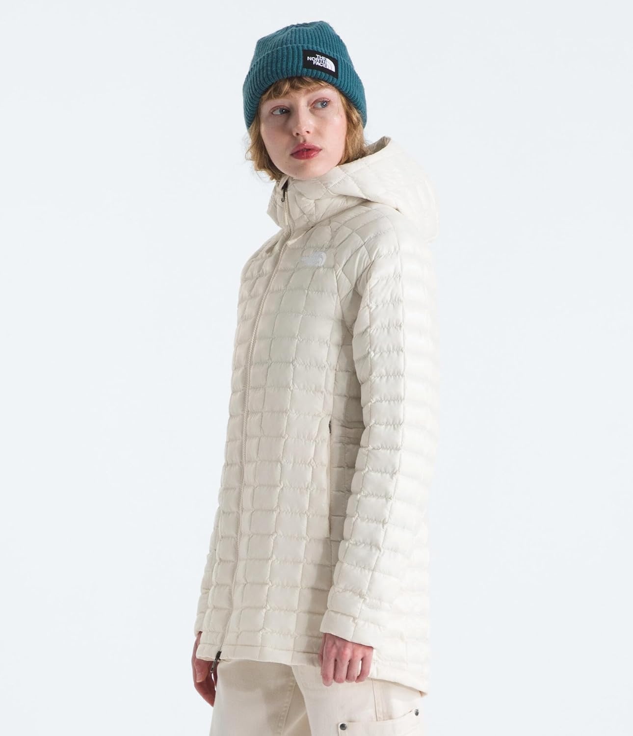 image:imageTHE NORTH FACE Womens Thermoball Hooded Parka Standard amp Plus Size High Loft Insulation Wind amp Water ResistantWhite Dune