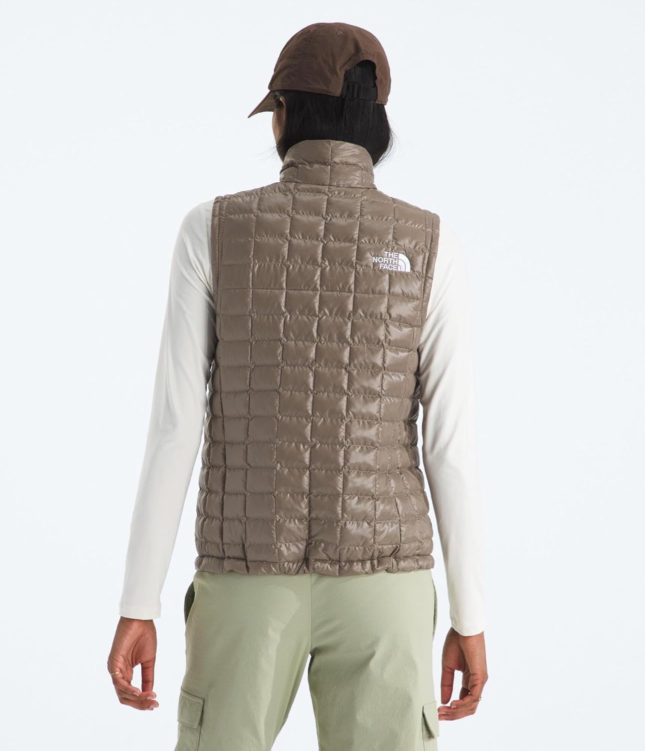 image:imageTHE NORTH FACE Womens Thermoball Vest Lightweight Zip Up Vest With Synthetic Insulation Wind Resistant amp Water RepellentMocha Brown