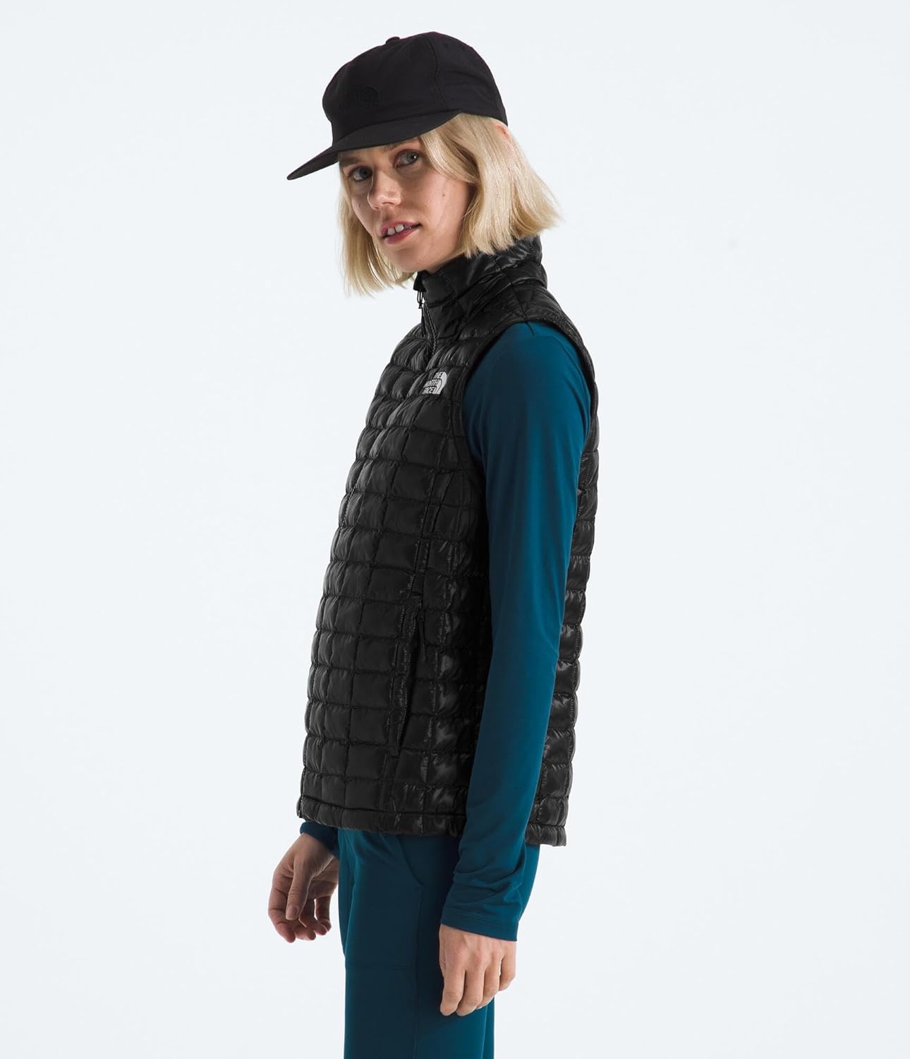 image:imageTHE NORTH FACE Womens Thermoball Vest Lightweight Zip Up Vest With Synthetic Insulation Wind Resistant amp Water RepellentTnf Black
