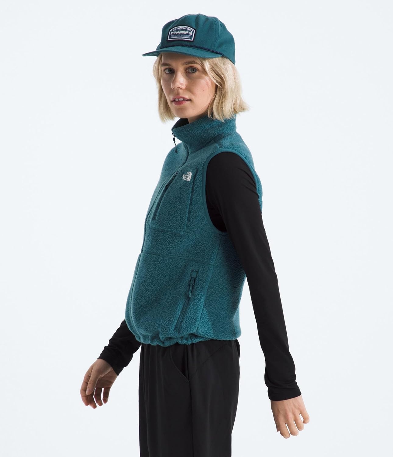 image:imageTHE NORTH FACE Womens Yumiori Vest Lightweight Fleece Zip Up With Stretch Binding Internal Cinch Cord amp Zip PocketsSpace