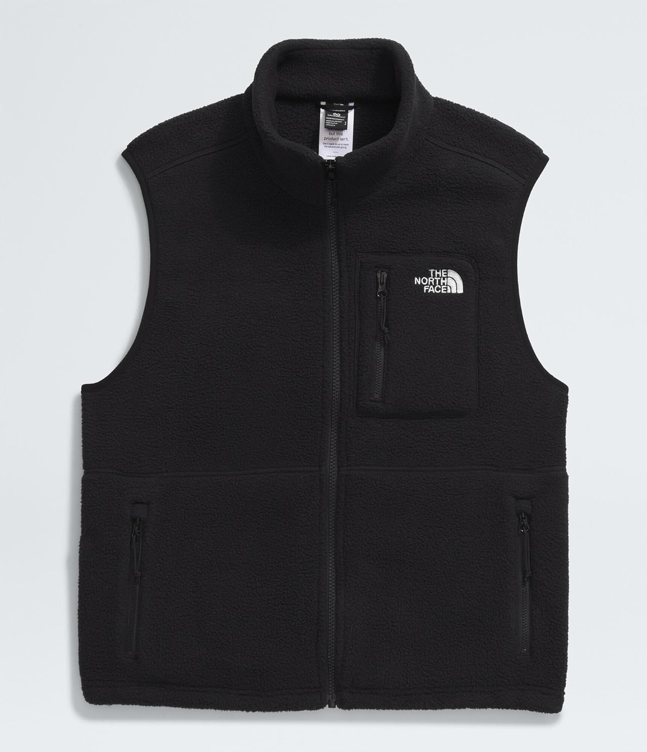 image:imageTHE NORTH FACE Womens Yumiori Vest Lightweight Fleece Zip Up With Stretch Binding Internal Cinch Cord amp Zip PocketsTnf Black