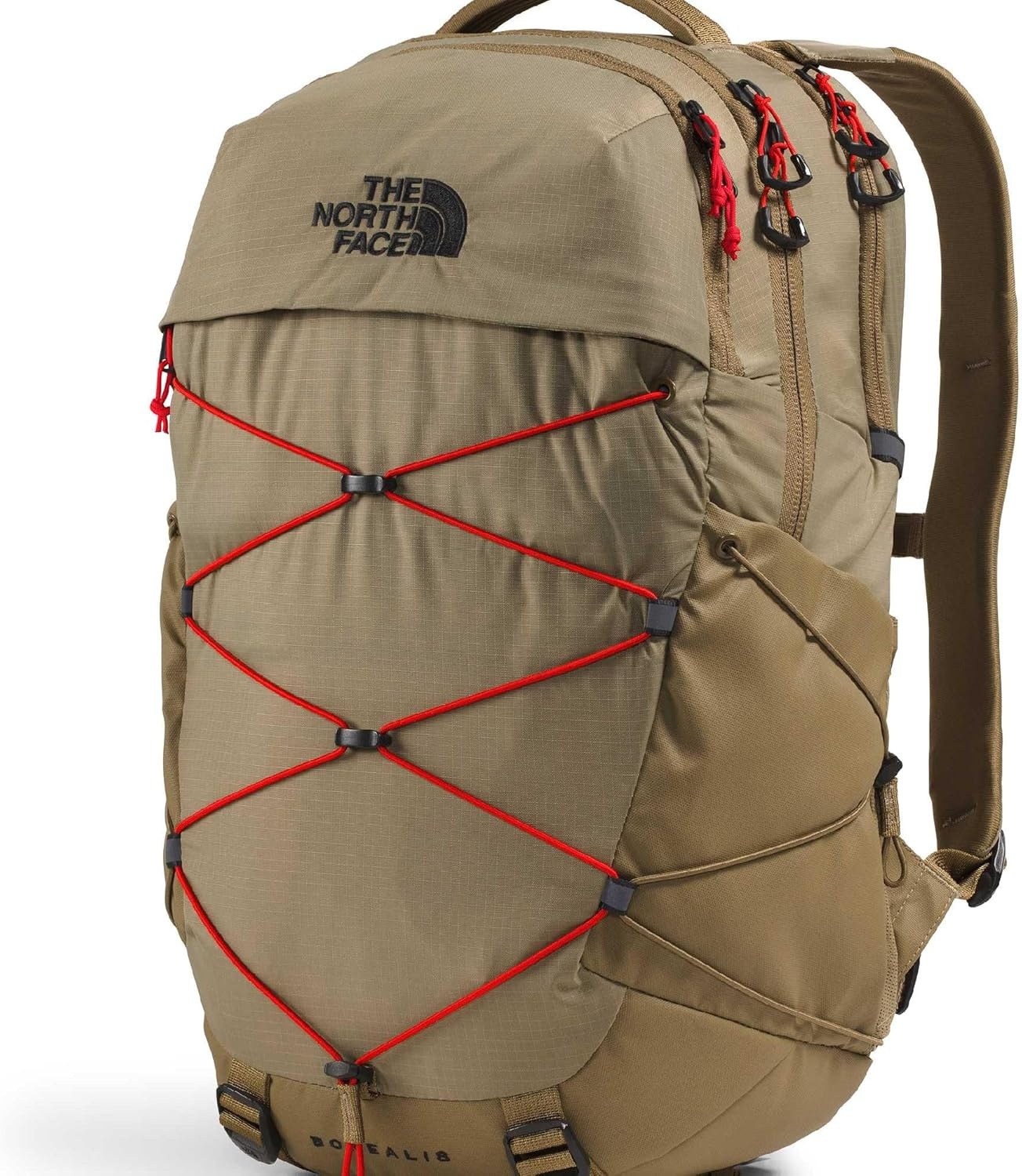 image:imageThe North Face Borealis Commuter Laptop Backpack Water Repellent Laptop Sleeve Large Main Compartment TNF BlackTNF BlackNPF One SizeCedarLava Red