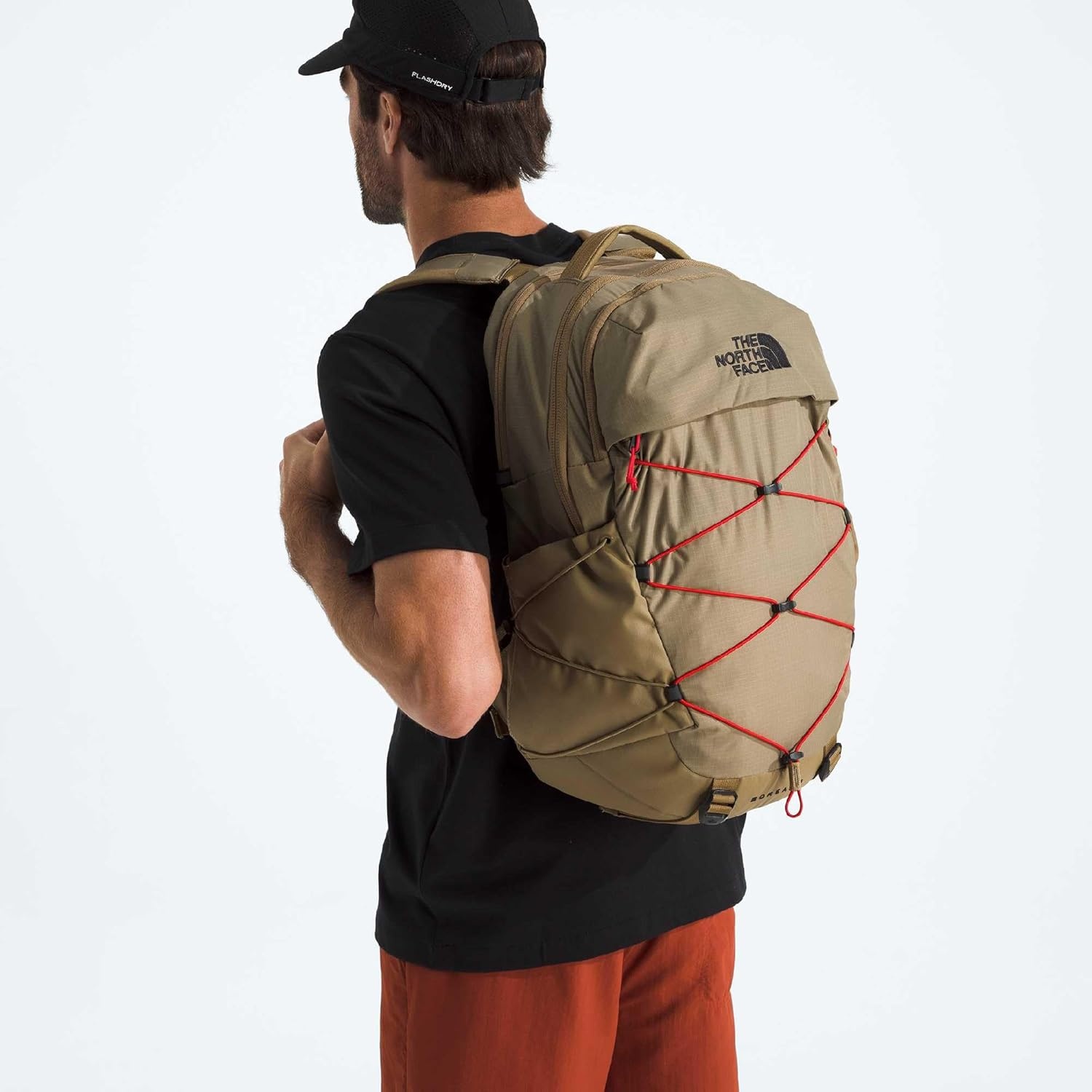 image:imageThe North Face Borealis Commuter Laptop Backpack Water Repellent Laptop Sleeve Large Main Compartment TNF BlackTNF BlackNPF One SizeCedarLava Red