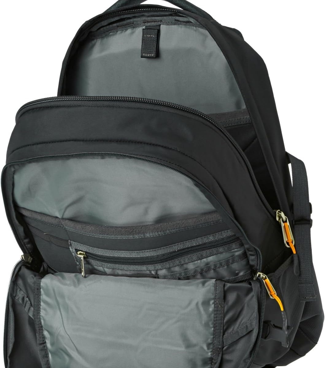 image:imageThe North Face Borealis Commuter Laptop Backpack Water Repellent Laptop Sleeve Large Main Compartment TNF BlackTNF BlackNPF One SizeCitrus YellowAsphalt Grey