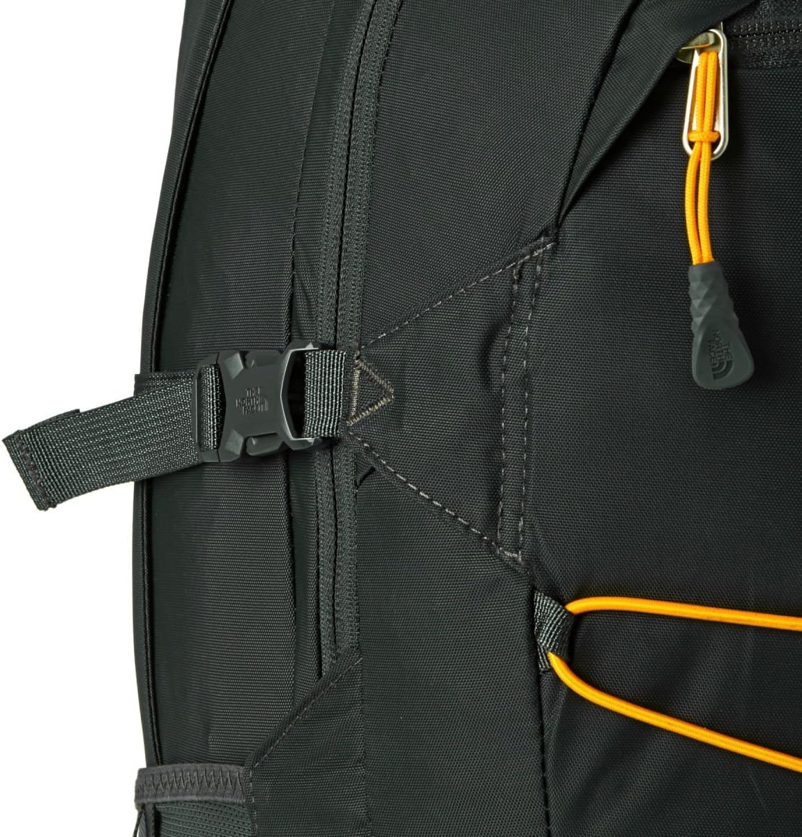 image:imageThe North Face Borealis Commuter Laptop Backpack Water Repellent Laptop Sleeve Large Main Compartment TNF BlackTNF BlackNPF One SizeCitrus YellowAsphalt Grey