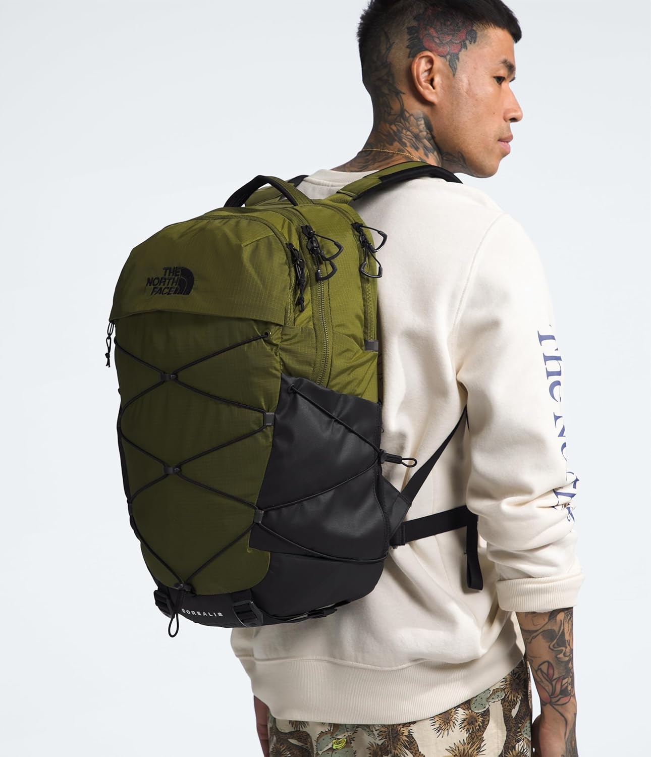 image:imageThe North Face Borealis Commuter Laptop Backpack Water Repellent Laptop Sleeve Large Main Compartment TNF BlackTNF BlackNPF One SizeForest OliveTnf Blacknpf
