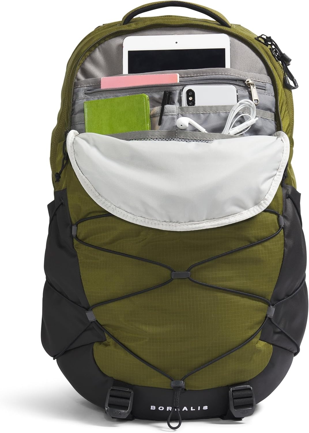 image:imageThe North Face Borealis Commuter Laptop Backpack Water Repellent Laptop Sleeve Large Main Compartment TNF BlackTNF BlackNPF One SizeForest OliveTnf Blacknpf