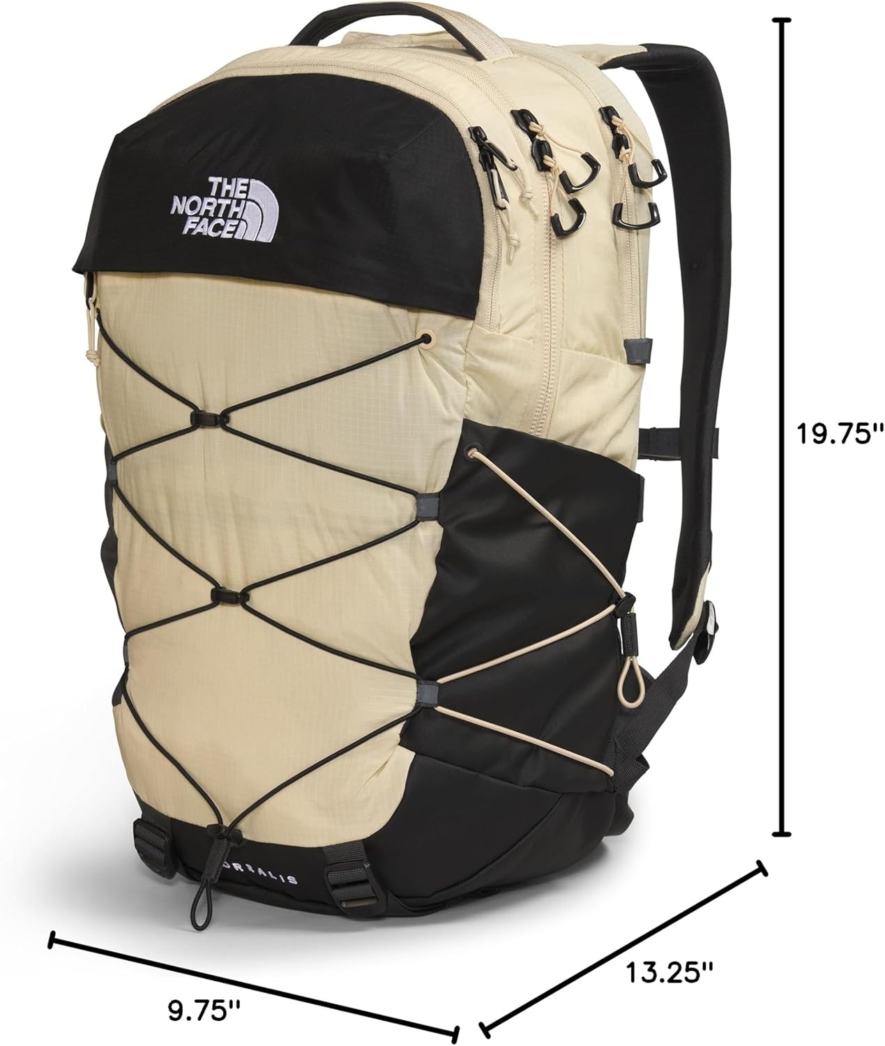 image:imageThe North Face Borealis Commuter Laptop Backpack Water Repellent Laptop Sleeve Large Main Compartment TNF BlackTNF BlackNPF One SizeGravelTnf Black