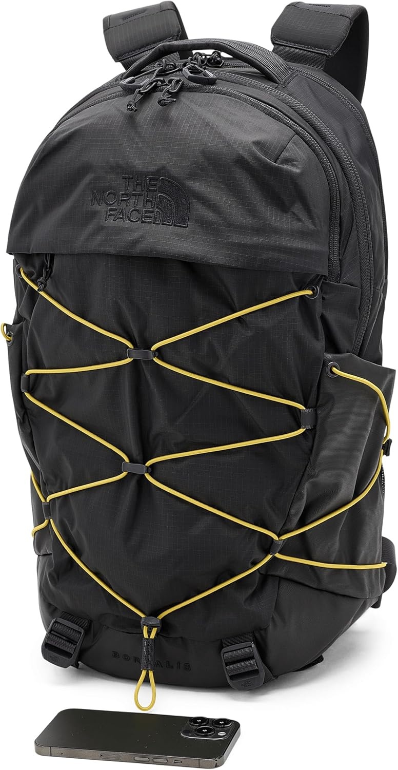 image:imageThe North Face Borealis Commuter Laptop Backpack Water Repellent Laptop Sleeve Large Main Compartment TNF BlackTNF BlackNPF One SizeLeadPigment Yellow