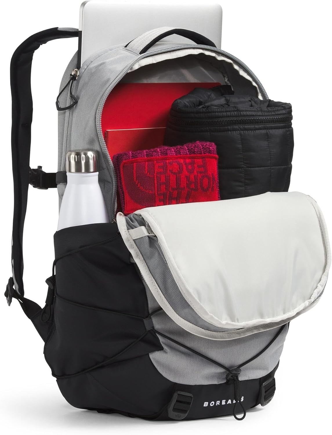 image:imageThe North Face Borealis Commuter Laptop Backpack Water Repellent Laptop Sleeve Large Main Compartment TNF BlackTNF BlackNPF One SizeMeld Grey Dark HeatherTnf Blacknpf