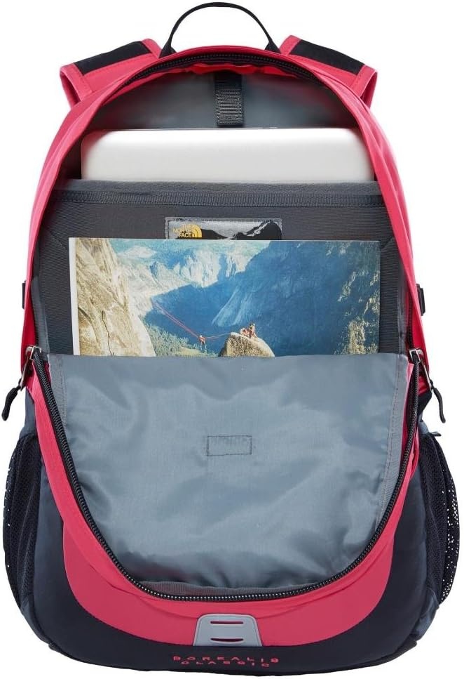 image:imageThe North Face Borealis Commuter Laptop Backpack Water Repellent Laptop Sleeve Large Main Compartment TNF BlackTNF BlackNPF One SizeRaspberry RedTnf Black