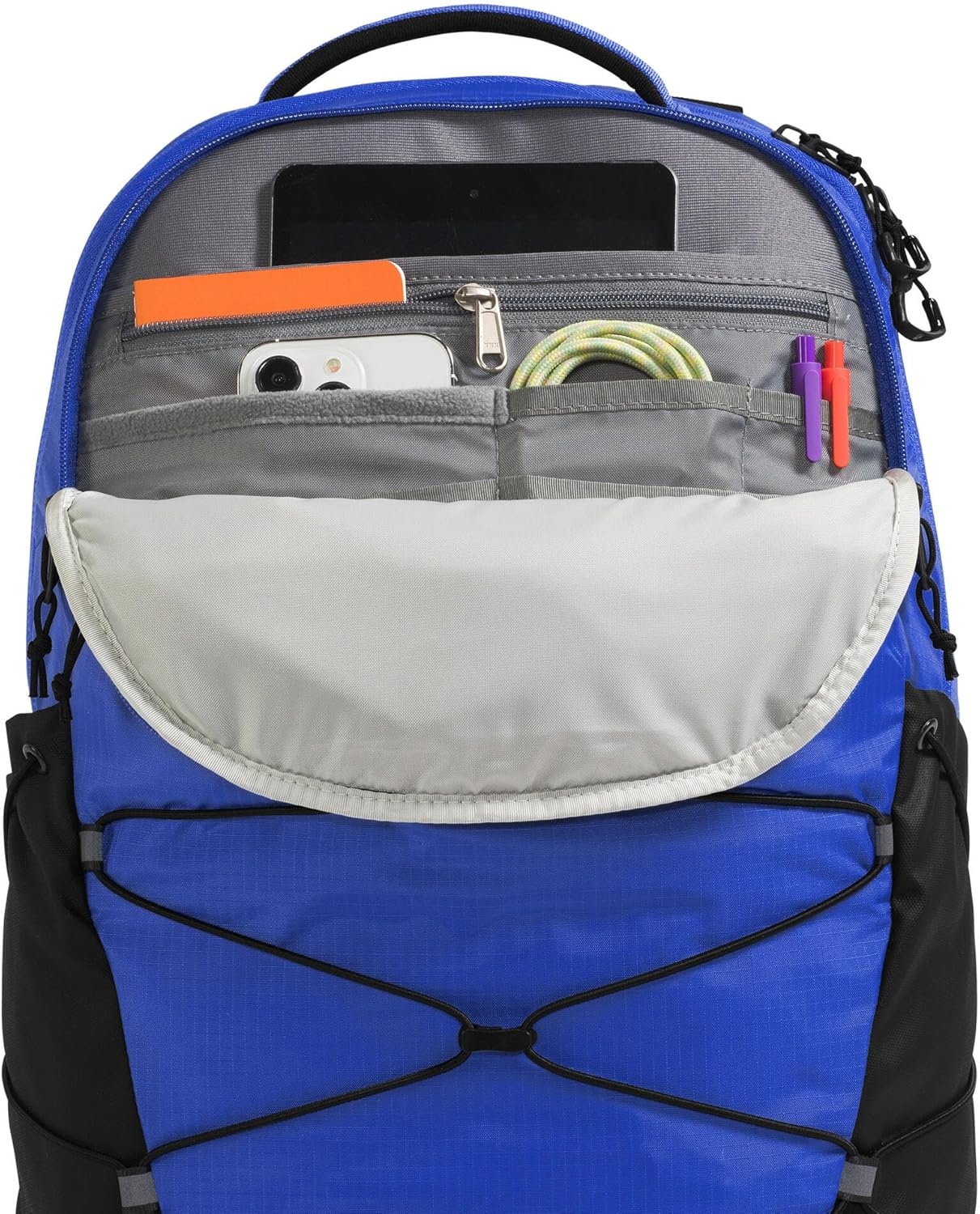 image:imageThe North Face Borealis Commuter Laptop Backpack Water Repellent Laptop Sleeve Large Main Compartment TNF BlackTNF BlackNPF One SizeTnf BlueTnf BlackTnf Black
