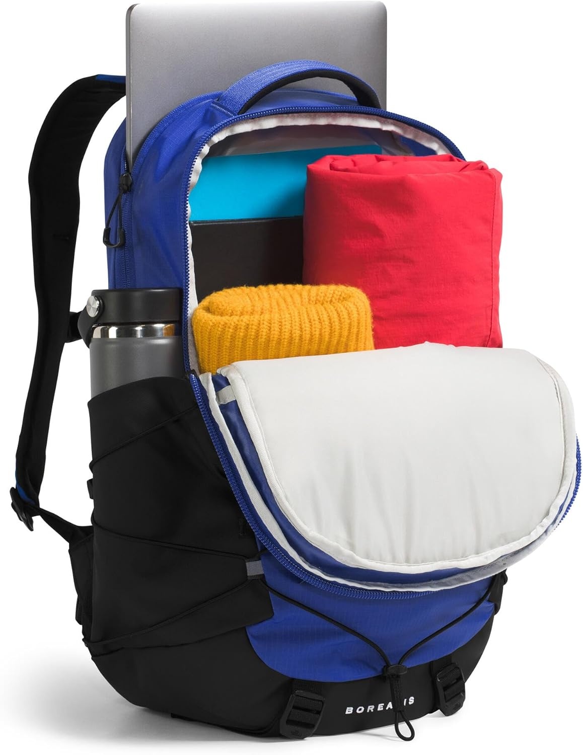 image:imageThe North Face Borealis Commuter Laptop Backpack Water Repellent Laptop Sleeve Large Main Compartment TNF BlackTNF BlackNPF One SizeTnf BlueTnf BlackTnf Black