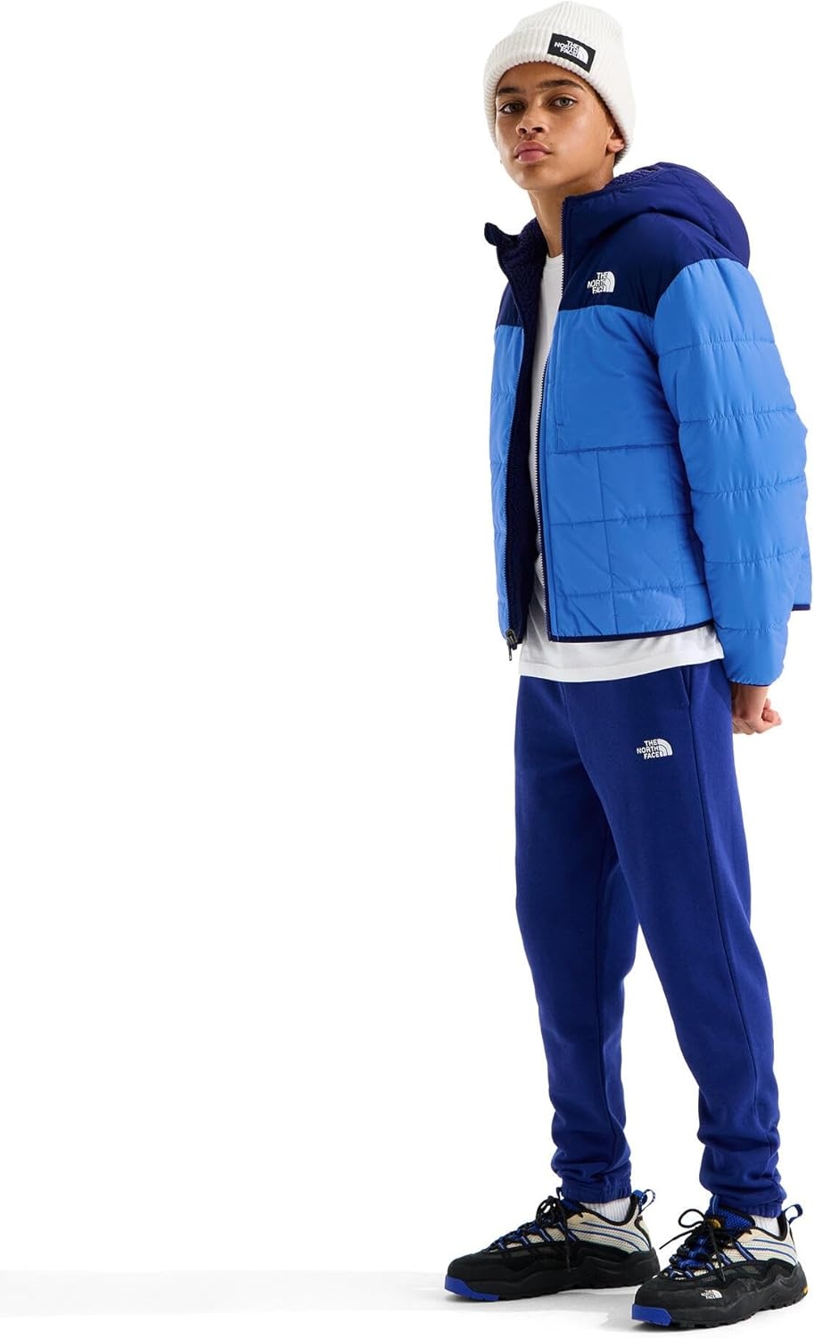 image:imageThe North Face Boys Reversible Shasta Full Zip Hooded JacketActive BlueBold Blue