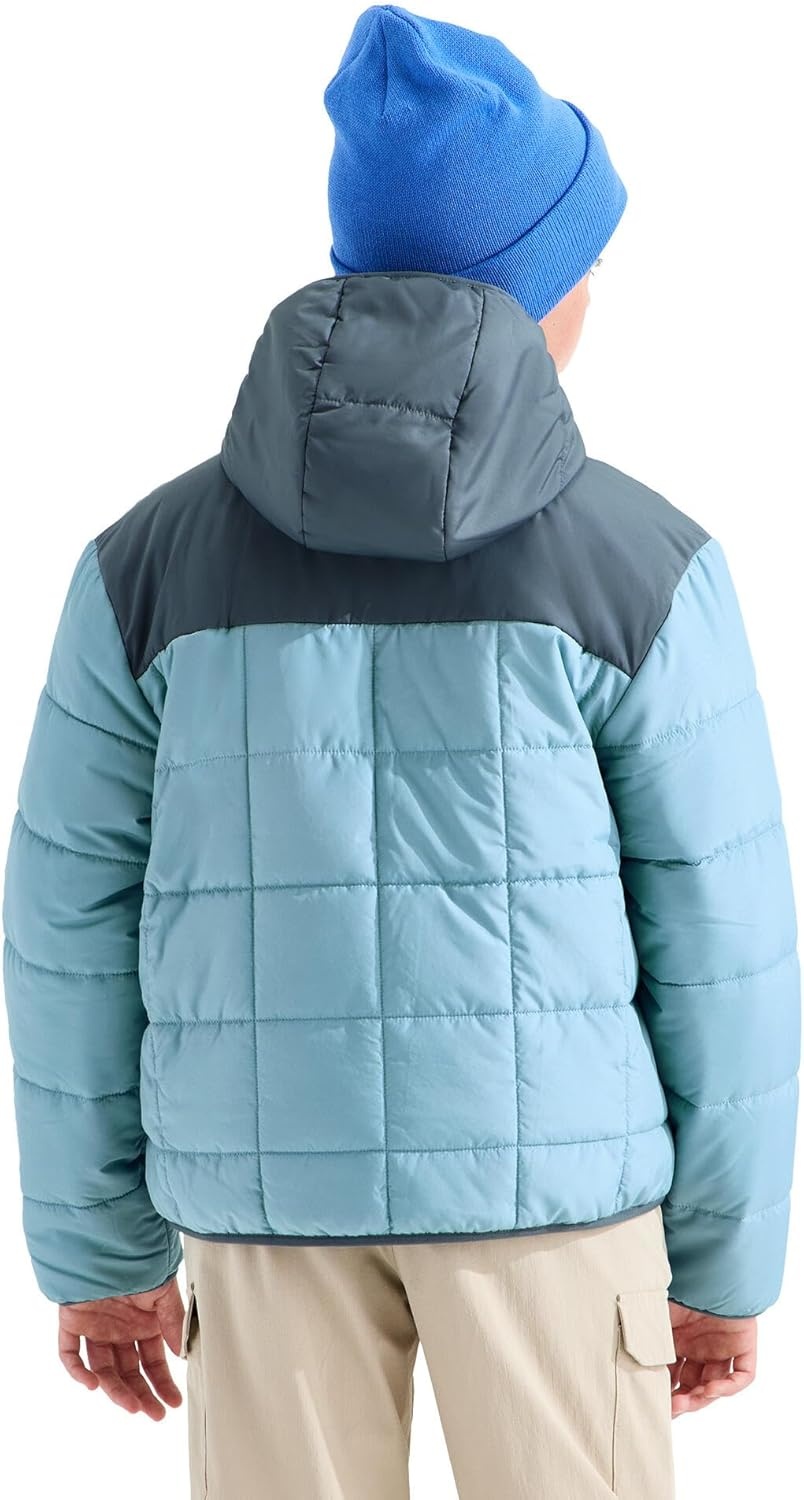 image:imageThe North Face Boys Reversible Shasta Full Zip Hooded JacketPale TealGranite Grey