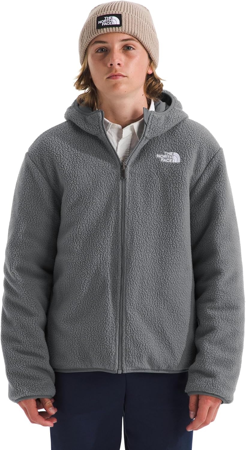 image:imageThe North Face Boys Reversible Shasta Full Zip Hooded JacketSmoked Pearl