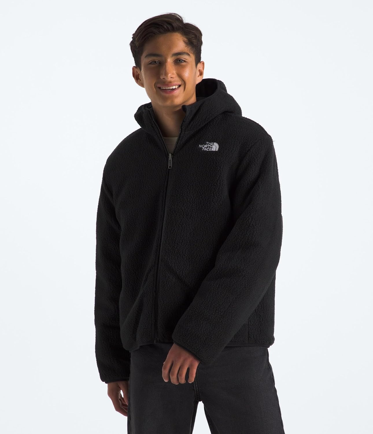 image:imageThe North Face Boys Reversible Shasta Full Zip Hooded JacketTnf Black