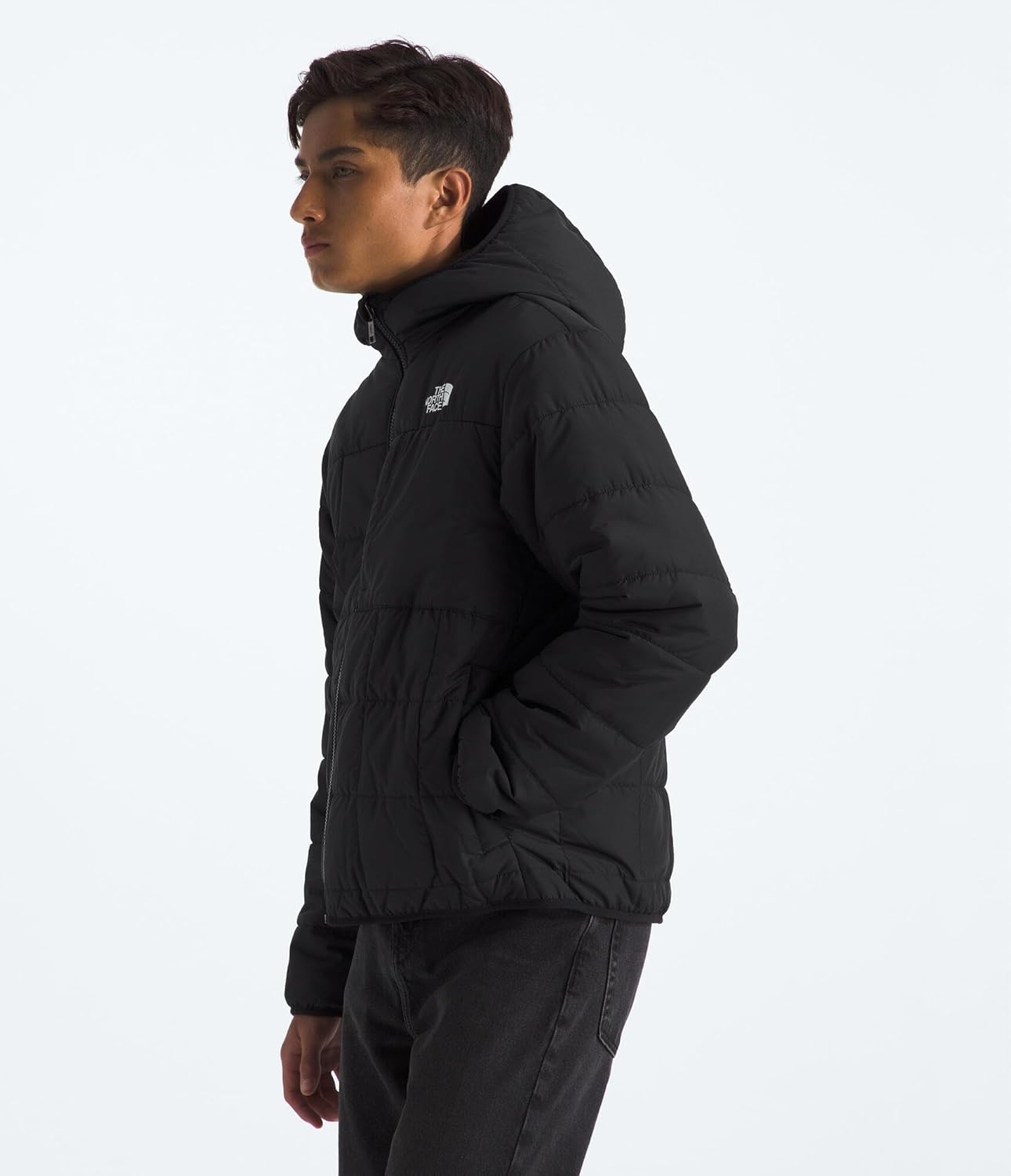 image:imageThe North Face Boys Reversible Shasta Full Zip Hooded JacketTnf Black