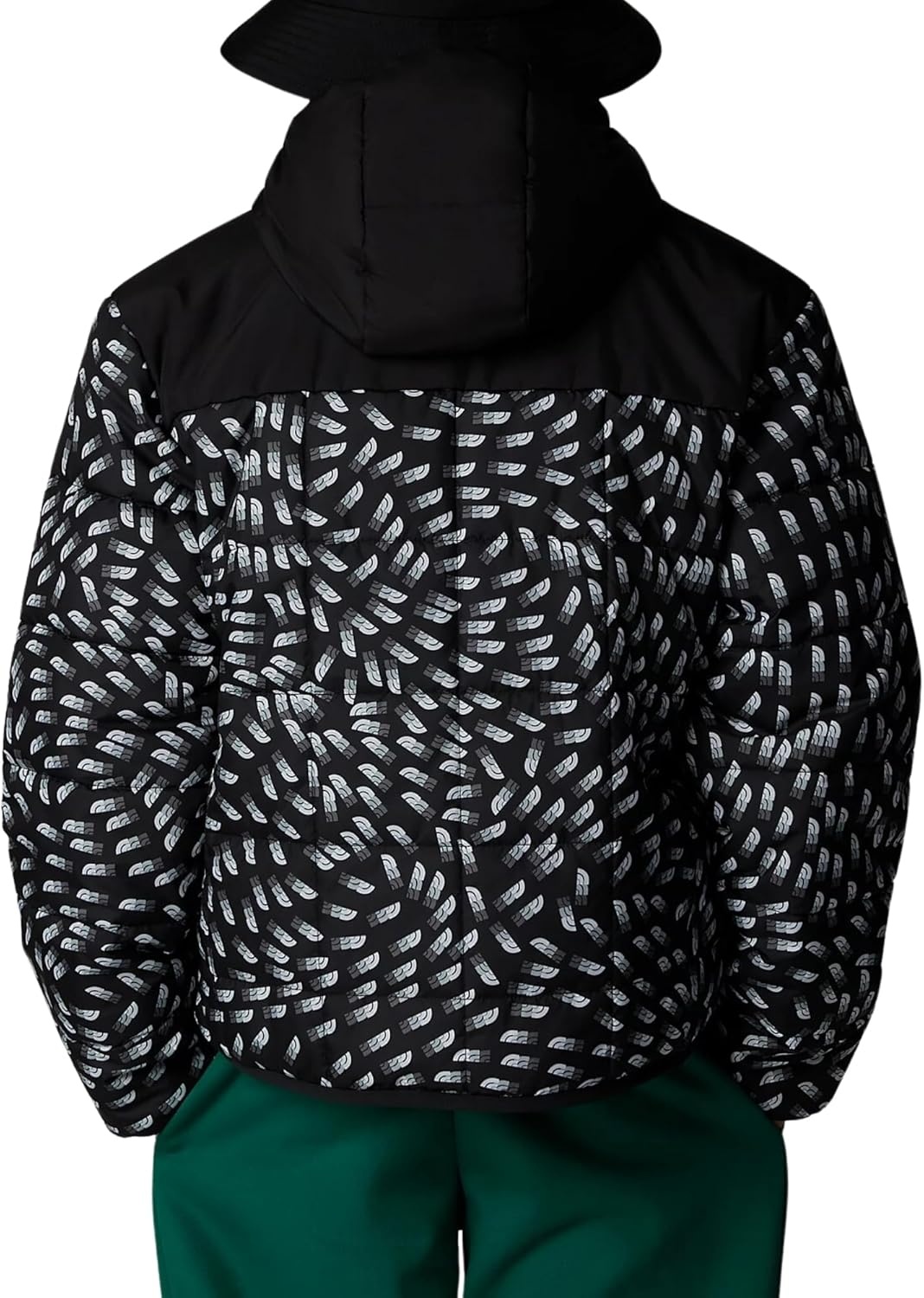 image:imageThe North Face Boys Reversible Shasta Full Zip Hooded JacketTnf Black Vector Field Print