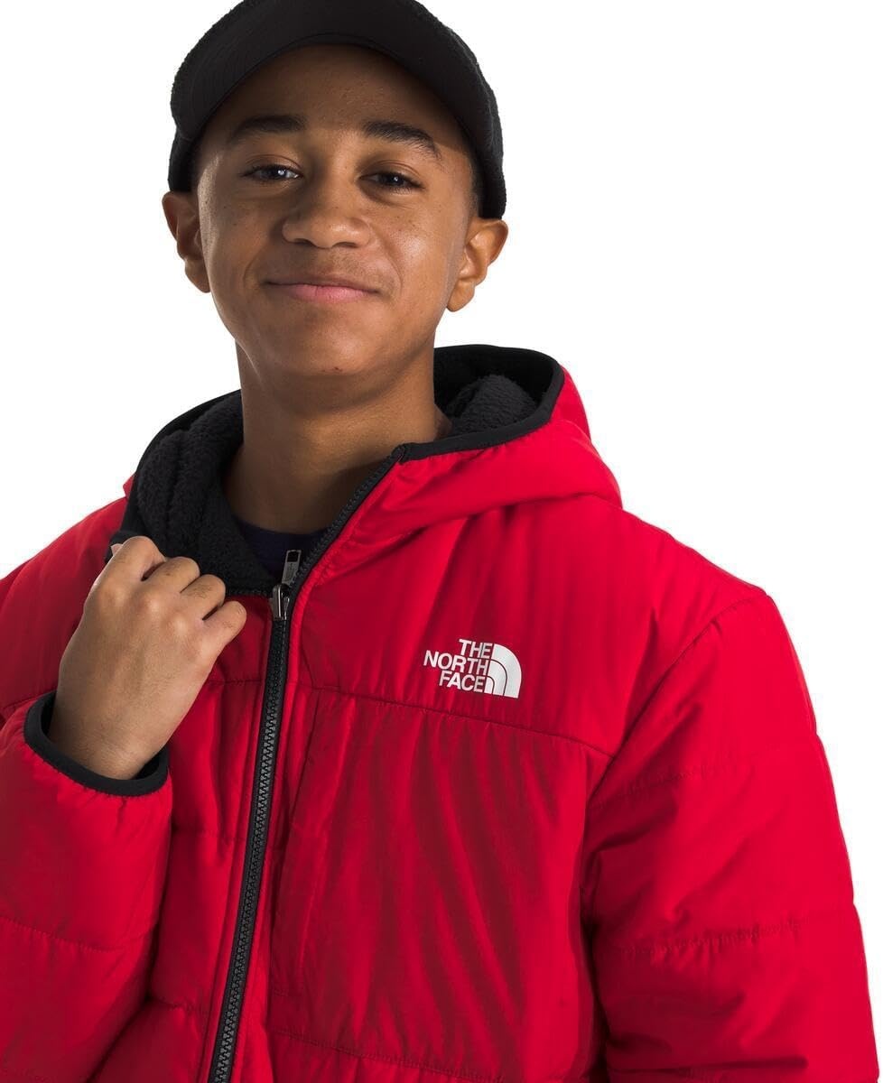 image:imageThe North Face Boys Reversible Shasta Full Zip Hooded JacketTnf Red