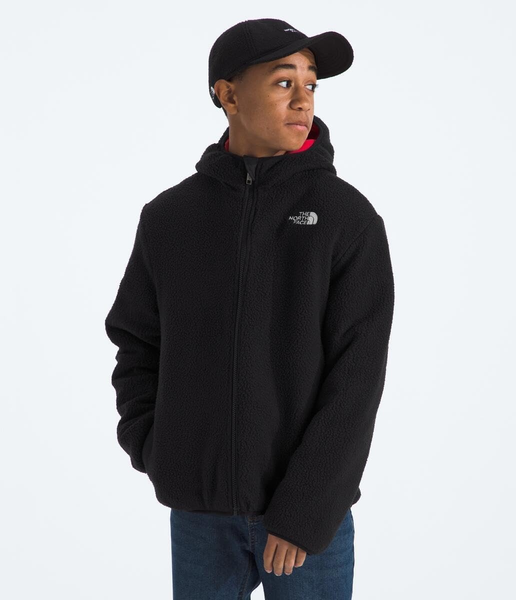 image:imageThe North Face Boys Reversible Shasta Full Zip Hooded JacketTnf Red