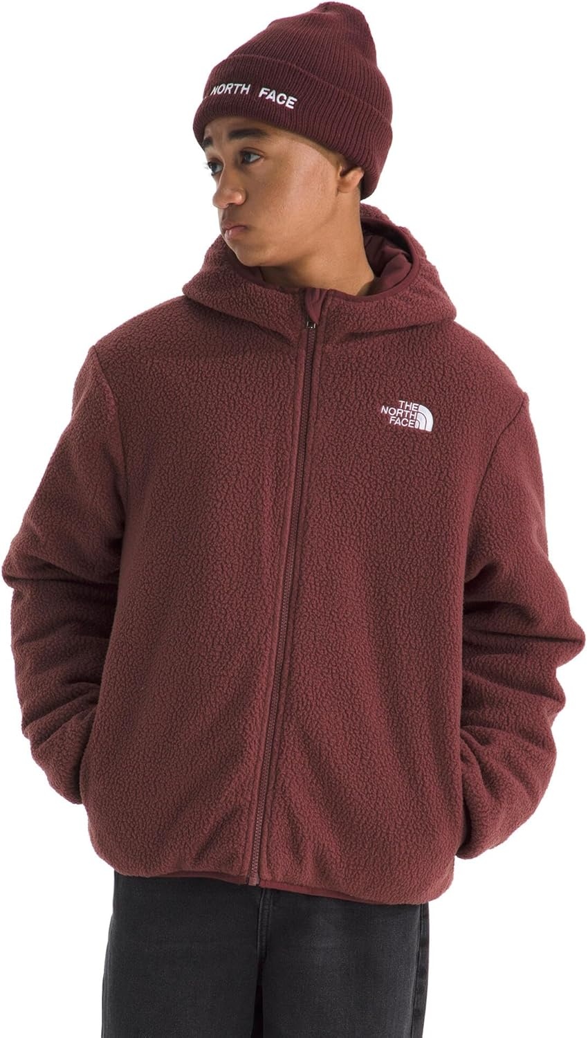 image:imageThe North Face Boys Reversible Shasta Full Zip Hooded JacketTnf RedSumac
