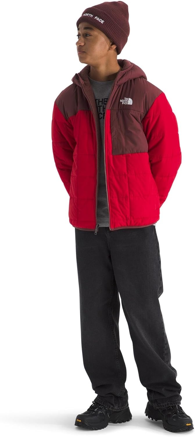 image:imageThe North Face Boys Reversible Shasta Full Zip Hooded JacketTnf RedSumac