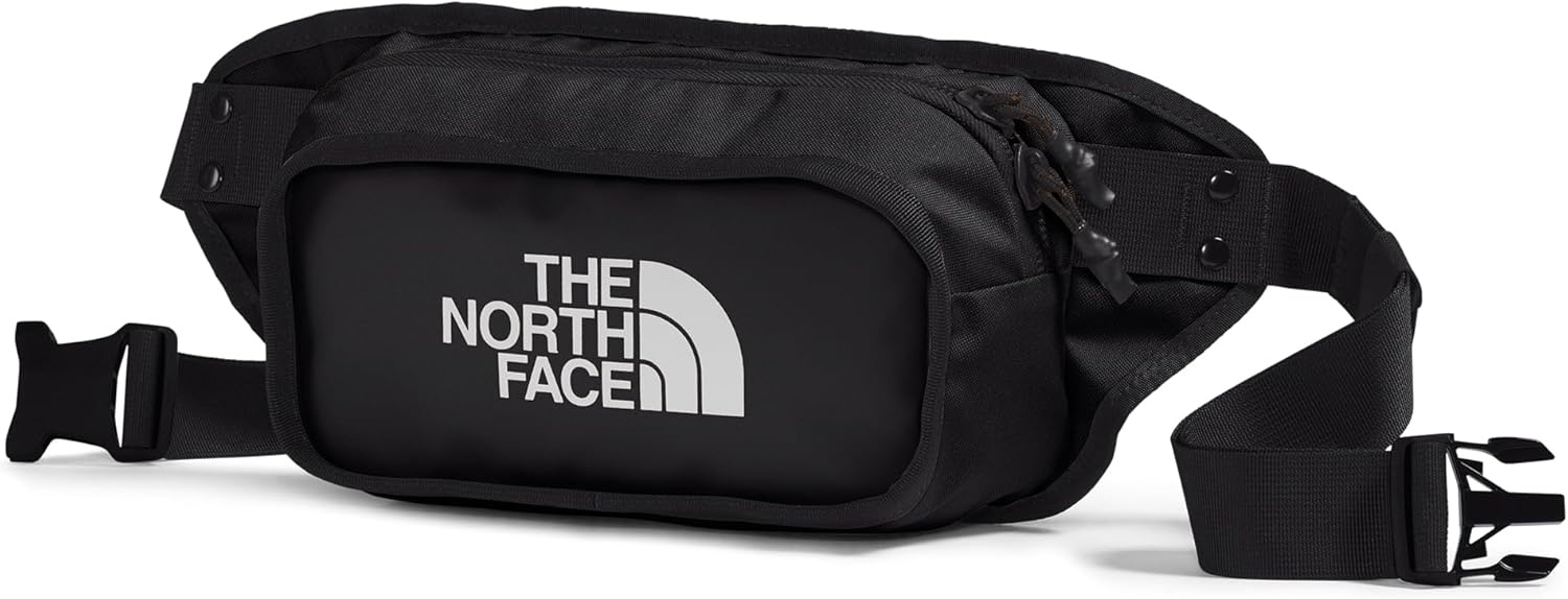 image:imageThe North Face Explore Hip Fanny Pack Crossbody Sling with Water Repellent Finish 3 Liters Adjustable Strap TNF BlackTNF WhiteNPF One SizeTNF BlackTNF WhiteNPF