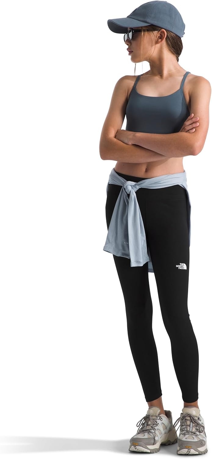 image:imageThe North Face Girls Flex Leggings Breathable Athletic Leggings for Kids Moisture Wicking Fabric Wide WaistbandTnf Black