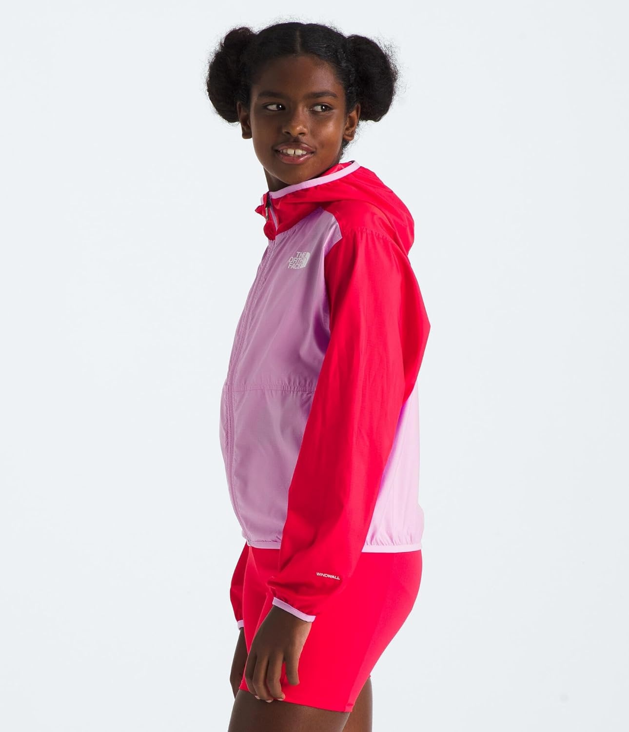 image:imageThe North Face Girls Tnf Cyclone Wind Jacket Little KidBig KidCyber Pink