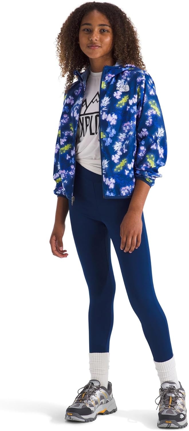 image:imageThe North Face Girls Tnf Cyclone Wind Jacket Little KidBig KidEstate Blue Florescent Floral Print