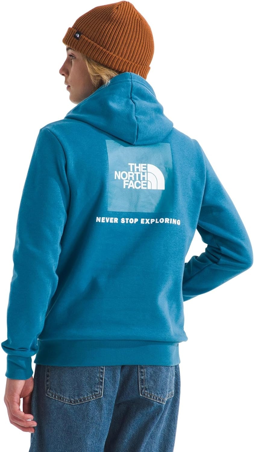 image:imageThe North Face Kids Evolution Box Logo Nse Pullover Hoodie Hooded Sweatshirt for Boys amp Girls Kangaroo Hand PocketDusk Blue