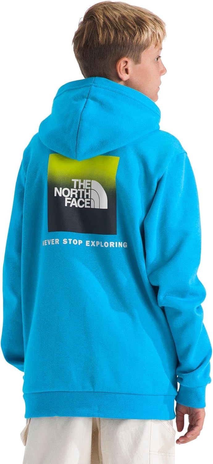 image:imageThe North Face Kids Evolution Box Logo Nse Pullover Hoodie Hooded Sweatshirt for Boys amp Girls Kangaroo Hand PocketMeridian Blue